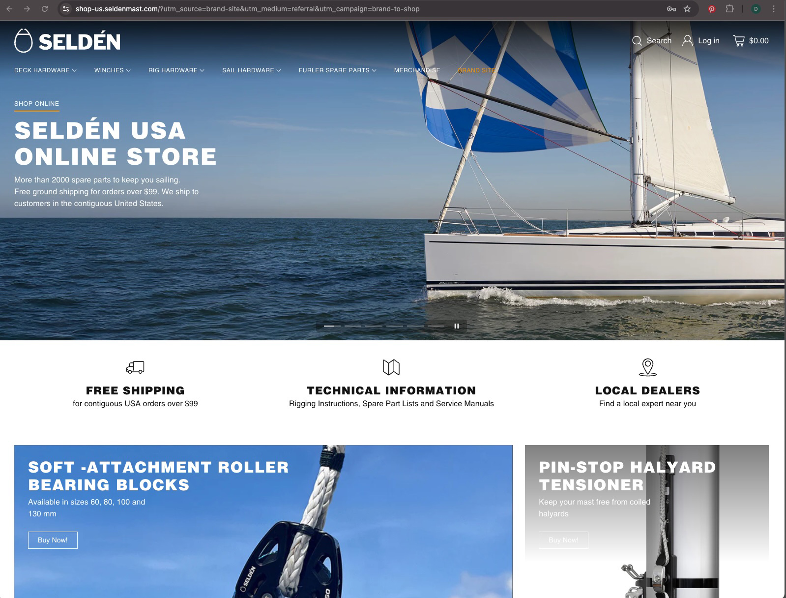 Seldén Mast Launches U.S. Online Store – Making Genuine Spare Parts Available Nationwide